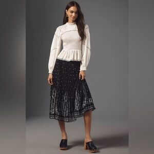 Anthropologie x Farm Rio Pleated Skirt Women’s M